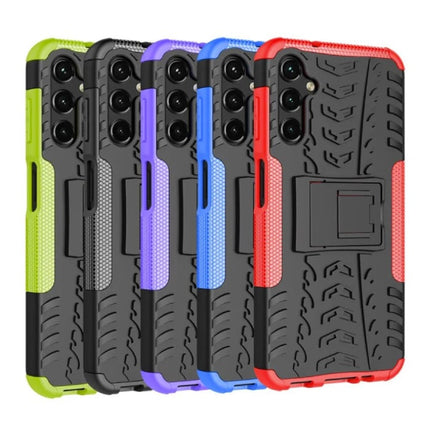 Samsung Galaxy A54 (5G) Hoesje met Kickstand - Shockproof Cover Case Rood