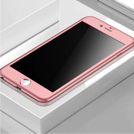 iPhone 6S 360°  Full Cover - Full Body Case Hoesje + Screenprotector Roze