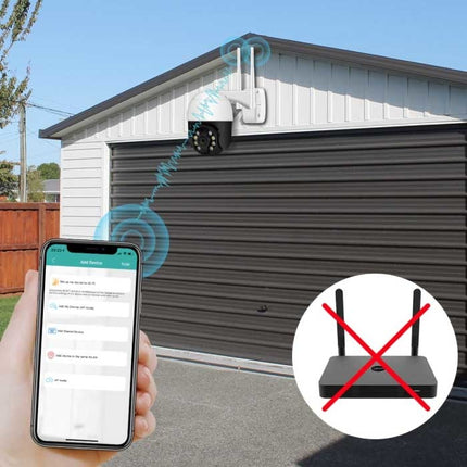 Beveiligings Camera met Microfoon - WiFi CCTV Intercom Smart Home Security Alarm 