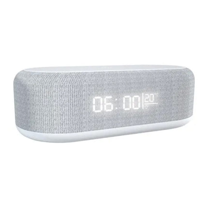 Draadloze Oplader Klok - LED Verlichting Wekker Temperatuur Draadloos Opladen Fast Charge Qi Universeel 15W - Wit