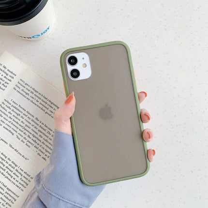 iPhone 6 Bumper Hoesje Case Cover Silicone TPU Anti-Shock Kaki