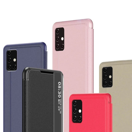 Smart View LED Flip Case Cover Hoesje Compatibel Met Samsung Galaxy Note 20 Zwart