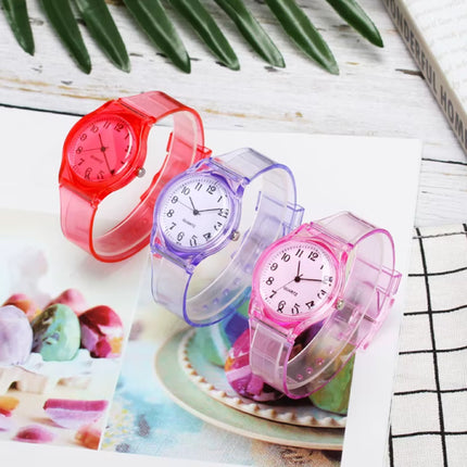 Jelly Horloge voor Dames - Kwarts Uurwerk Silicoon Bandje - Wit