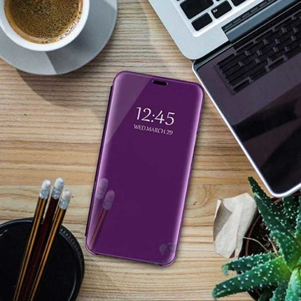 Oppo A74 (4G) Smart Spiegel Flip Case Cover Hoesje Paars
