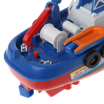 Marine Rescue Brandweerboot met Motor, Kraan en Waterpomp - Kinder Speelgoed Schip Boot Water