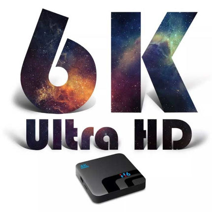 H6 TV Box Mediaspeler 6K met Draadloos RGB Toetsenbord - Android Kodi - 4GB RAM - 64GB Opslagruimte