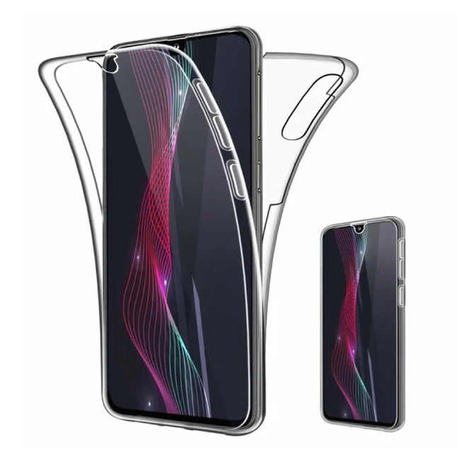 Samsung Galaxy A50S Full Body 360° Hoesje - Volledige Bescherming Transparant TPU Silicone Case + PET Screenprotector