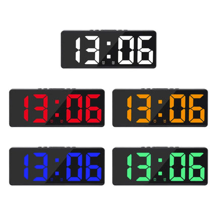 Alarm Klok Nachtlampje - LED Snooze Wekker Backlight Temperatuur - Blauw