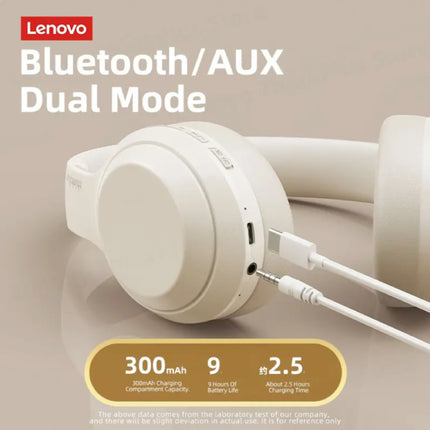 ThinkPlus TH10 Draadloze Koptelefoon met Microfoon - Bluetooth 5.0 Headset Zwart