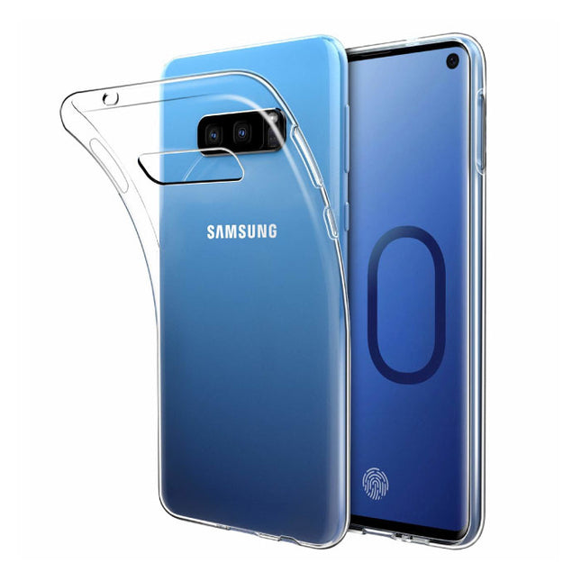 Samsung Galaxy S10 Plus Transparant TPU Hoesje + Screen Protector Tempered Glass