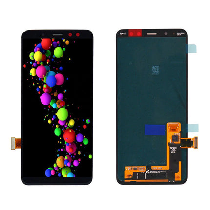 Samsung Galaxy A8 2018 A530 Scherm (Touchscreen + AMOLED + Onderdelen) A+ Kwaliteit - Zwart 