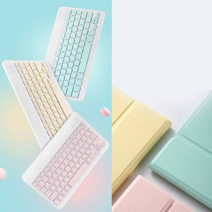 Toetsenbord Hoes voor iPad 10.2" (2019) - QWERTY Multifunctionele Keyboard Bluetooth Smart Cover Case Hoesje Groen