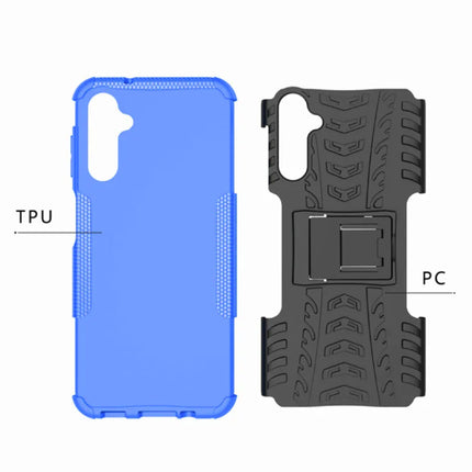 Samsung Galaxy A04 Hoesje met Kickstand - Shockproof Cover Case Paars