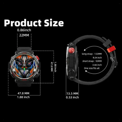 Zeus 5 Pro Smartwatch - Slaapmonitor Hartslag Zuurstof Sport Activity Tracker Waterdicht Groen