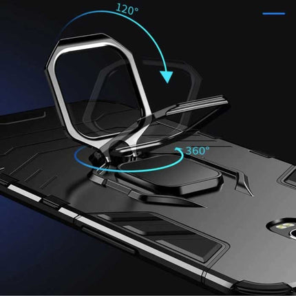 Oppo A52 Hoesje  - Magnetisch Shockproof Case Cover + Kickstand Rood