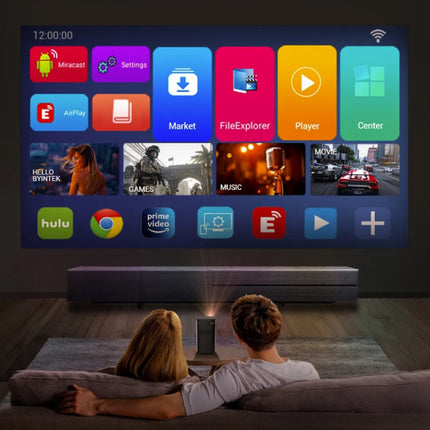 P70 Projector - 380 ANSI Lumen - Android Beamer Home Media Speler Zwart