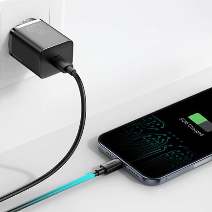 Super Si 20W PD USB-C Oplader - Power Delivery USB Fast Charge - Muur Stekkerlader Wallcharger AC Thuislader Adapter Wit