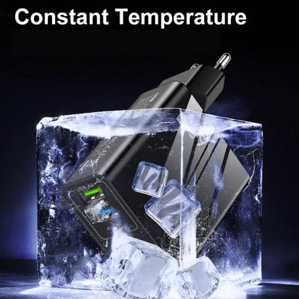 5-Poort GaN Stekkerlader 65W - PD / Quick Charge 3.0 / USB Oplader Lader Stekkerlader Adapter Wit