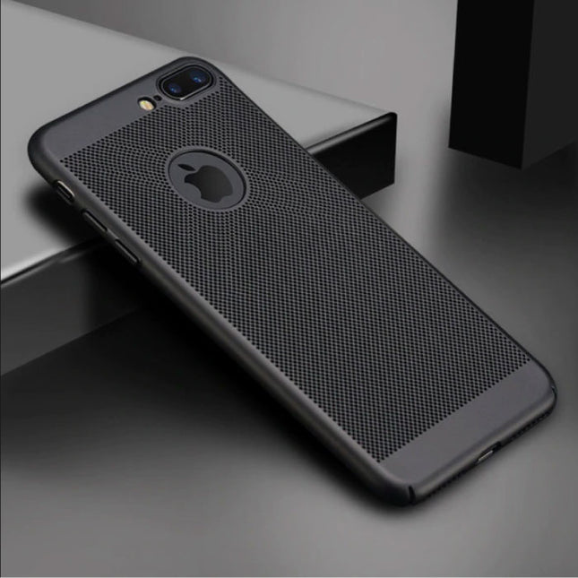 iPhone SE (2016) - Ultra Slanke Case Warmteafvoer Cover Cas Hoesje Zwart