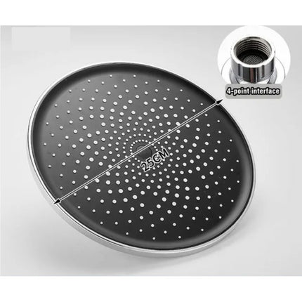 Douchekop Regendouche 10 Inch - 360 ° Draaibaar Badkuip Badkamer Douche - Zilver