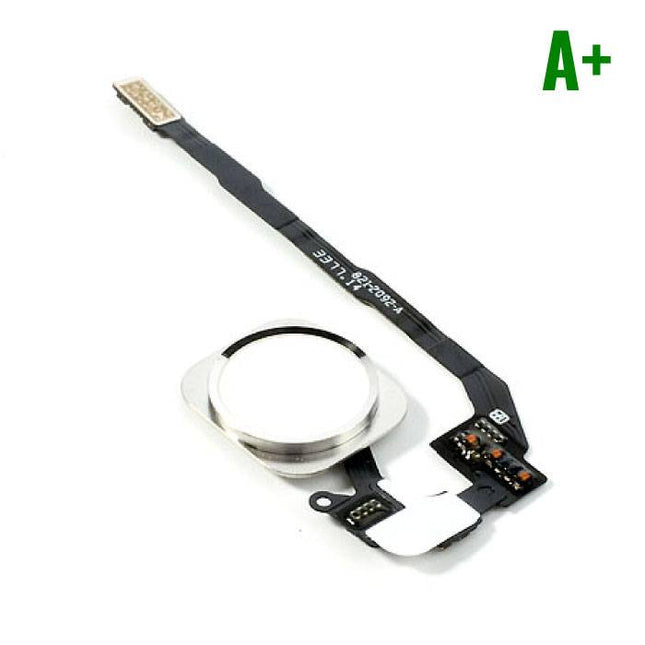 Voor Apple iPhone 5S - A+ Home Button Assembly met Flex Cable Wit
