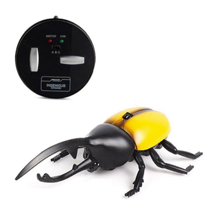Robot Kever met IR Afstandsbediening - RC Speelgoed Bestuurbaar Insect Geel
