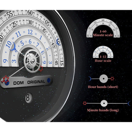 Night and Day Horloge - Anoloog Luxe Uurwerk voor Mannen en Vrouwen - Zilver