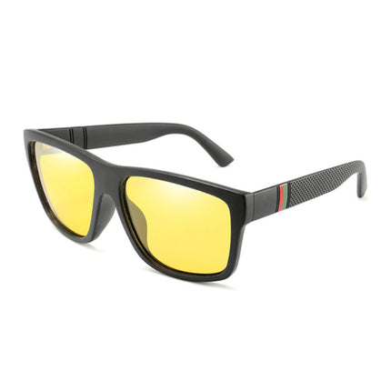 Vintage Zonnebril - UV400 en Gepolariseerde Filter voor Mannen en Vrouwen - Geel