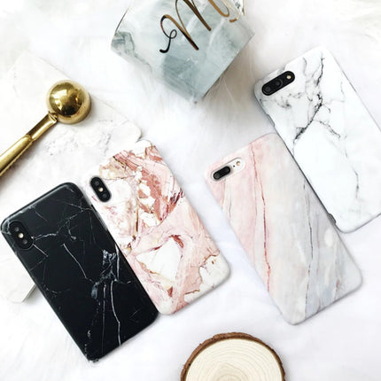 iPhone 6 Plus Hoesje Marmer Textuur - Shockproof Glossy Case Graniet Cover Cas TPU