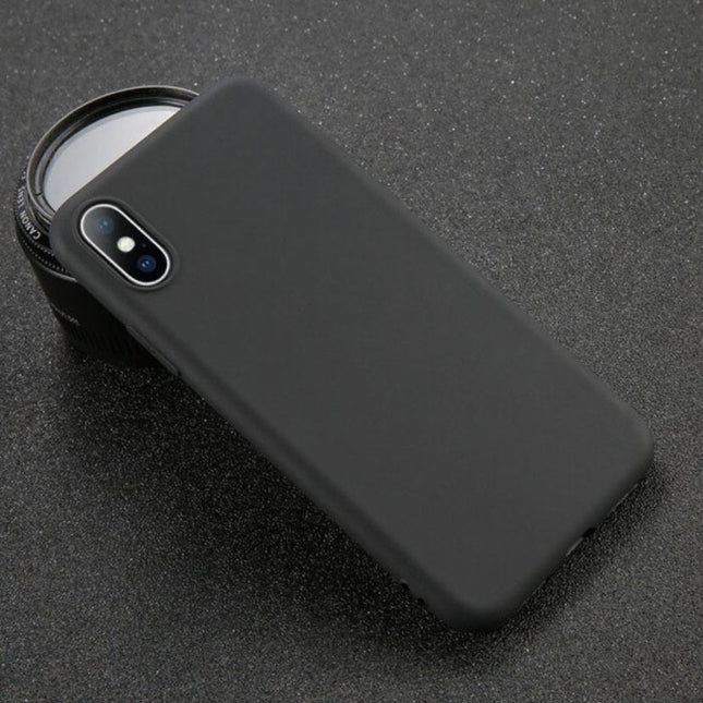 iPhone 7 Ultraslim Silicone Hoesje TPU Case Cover Zwart