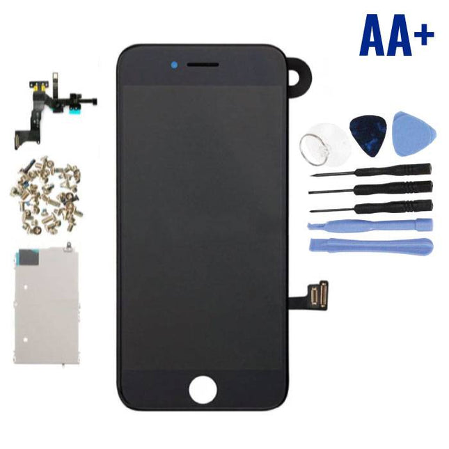 iPhone 7 Plus Voorgemonteerd Scherm (Touchscreen + LCD + Onderdelen) AA+ Kwaliteit - Zwart + Gereedschap
