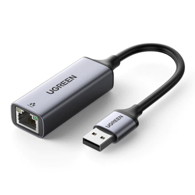 USB naar Ethernet Poort Adapter - 1000Mbps Data Overdracht Converter Aluminium Zilver