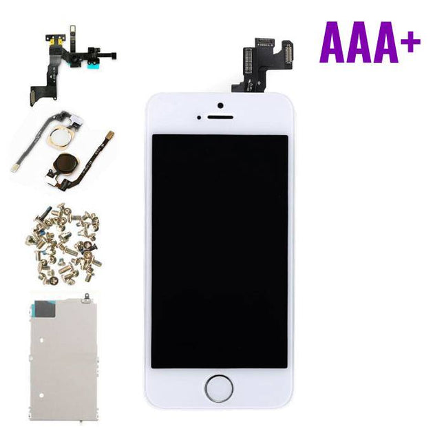iPhone 5S Voorgemonteerd Scherm (Touchscreen + LCD + Onderdelen) AAA+ Kwaliteit - Wit