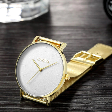 Luxe Dames Horloge - Anoloog Uurwerk Mesh Bandje voor Vrouwen