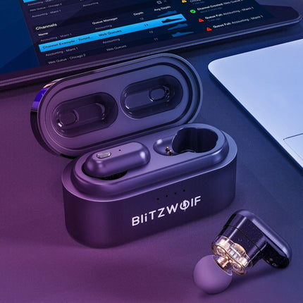BW-FYE7 Draadloze Oordopjes - TWS Sport Oortjes One Button Control Oordopjes Bluetooth 5.0 Wireless Buds Earphones Oortelefoon Zwart