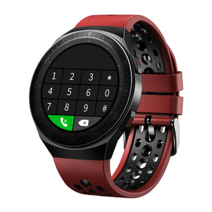 MT-3 Smartwatch met Luidspreker en Hartslagmonitor -  Fitness Sport Activity Tracker Silica Gel Bandje Horloge iOS Android Rood