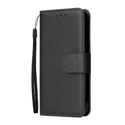 iPhone XS Flip Case Portefeuille PU Leer - Wallet Cover Hoesje Zwart