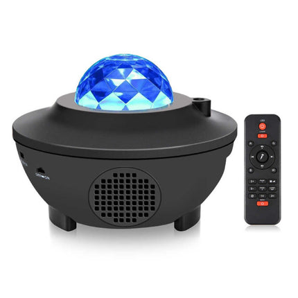Sterren Projector met Afstandsbediening - Bluetooth Sterrenhemel Muziek Sfeerlamp Tafellamp Zwart