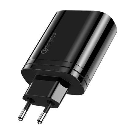 USB Stekkerlader - Quick Charge 3.0 Muur Oplader Wallcharger AC Thuislader Adapter Zwart