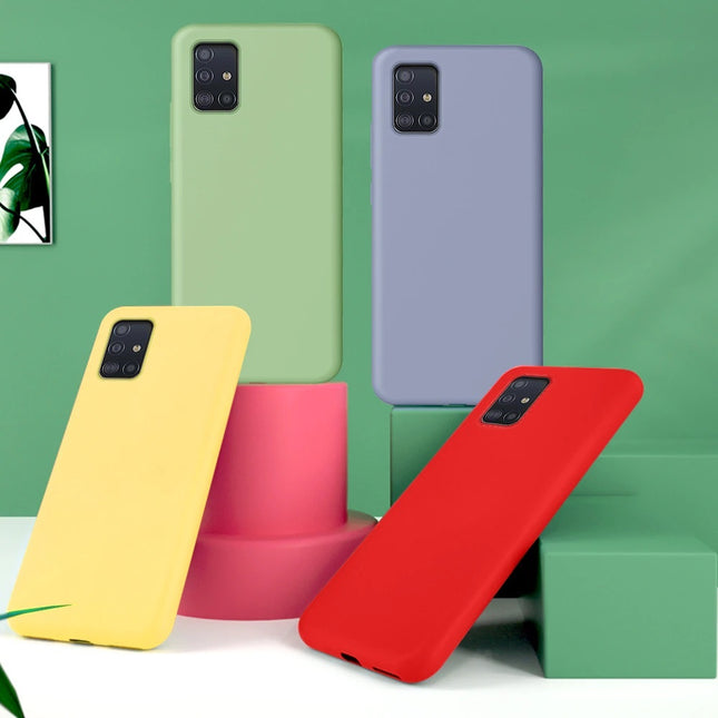 Samsung Galaxy A10 Silicone Hoesje - Zachte Matte Case Liquid Cover Zwart