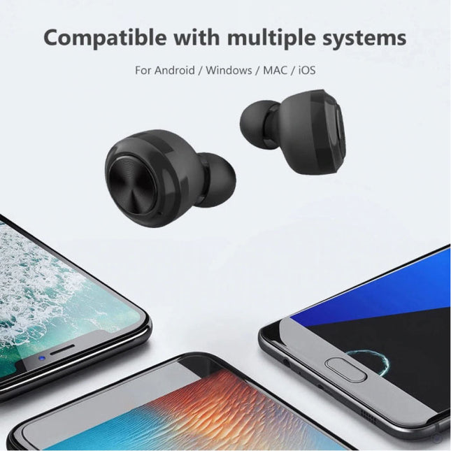 A6 Draadloze Oortjes - True Touch Control TWS Oordopjes Bluetooth 5.0  Wireless Ear Buds Earphones Oortelefoon Zwart