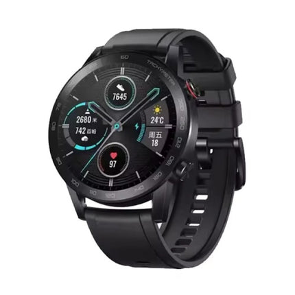 Honor MagicWatch 2 Smartwatch - Silicoon Bandje - 1,39" AMOLED Display - Hartslag Zuurstof Sport Tracker Horloge - Zwart
