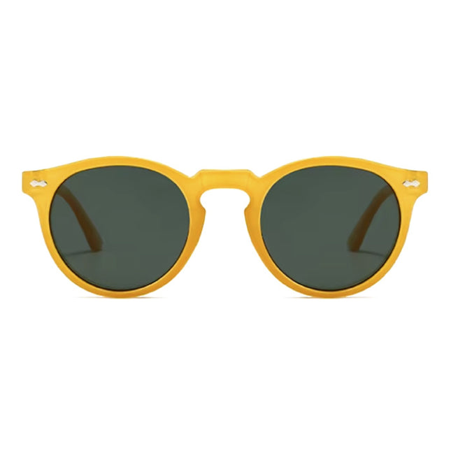 Vintage Zonnebril voor Dames - UV400 Gepolariseerde Bril Shades Brillen - Geel