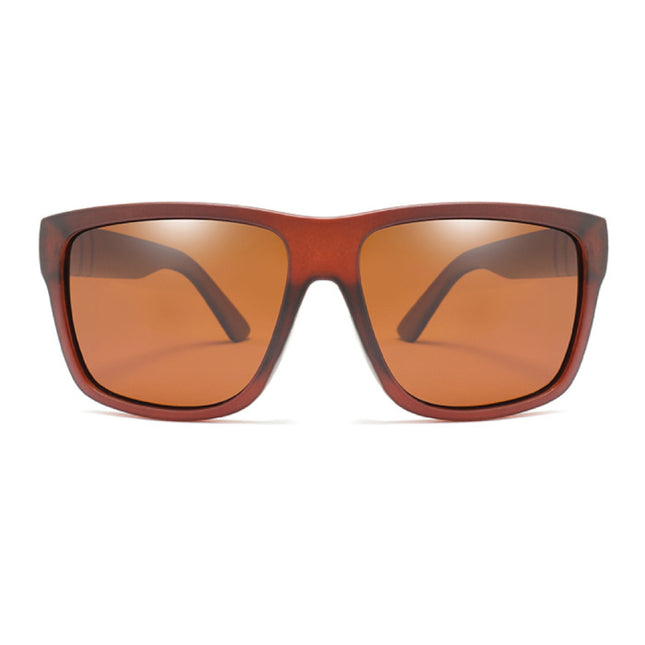 Vintage Zonnebril - UV400 en Gepolariseerde Filter voor Mannen en Vrouwen - Bruin
