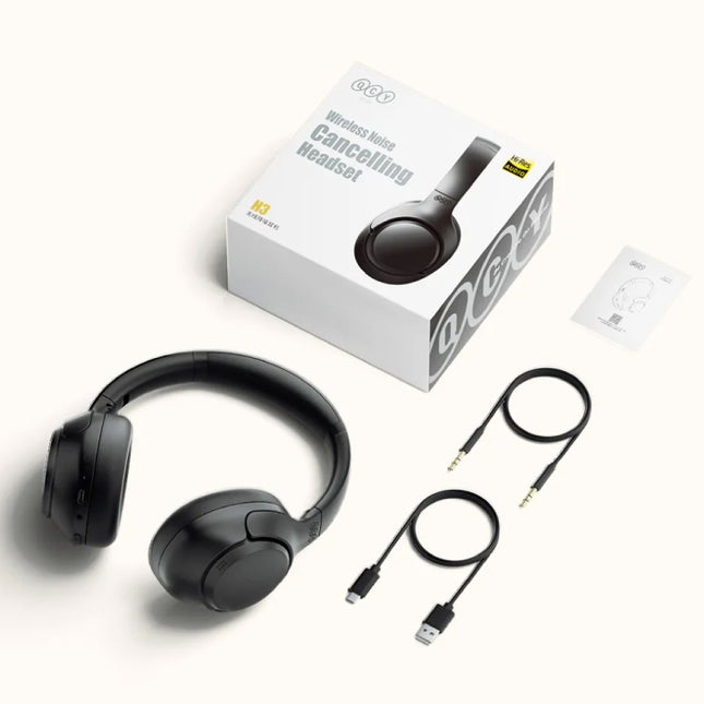 H3 Draadloze Koptelefoon - ANC Bluetooth 5.4 Hi-Res Headset Lichtblauw