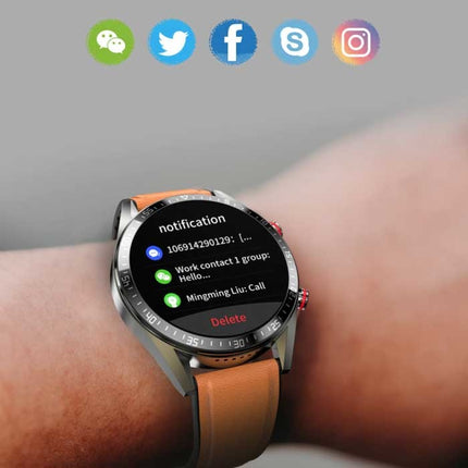 Smartwatch met Bloeddrukmeter en Zuurstofmeter - Fitness Sport Activity Tracker Horloge iOS Android - Siliconen Bandje Zwart