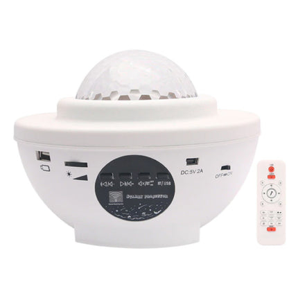 Sterren Projector met Afstandsbediening - Bluetooth Sterrenhemel Muziek Sfeerlamp Tafellamp Wit