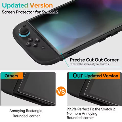 Screenprotector voor Nintendo Switch 2 (2025) - Gehard Glas Anti-Kras