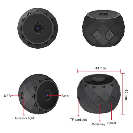 WD11 Mini Security Camera - HD Camcorder Motion Detection Night Vision Zwart