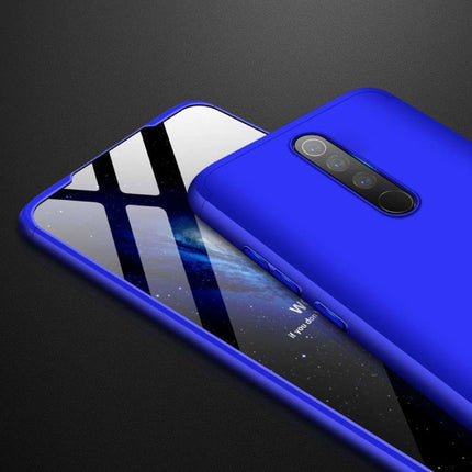 Xiaomi Redmi Note 5 Full Cover - 360° Body Hoesje Case + Screenprotector Tempered Glass Blauw